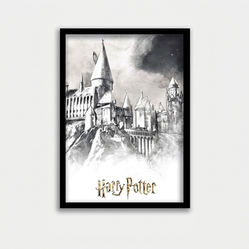 تابلو مدل هری پاتر طرح هاگوارتز Harry Potter کد LA-G10598-2