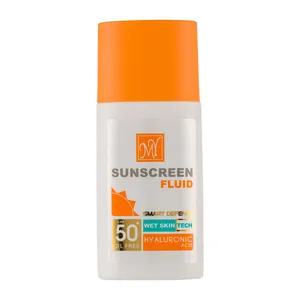 فلوئید ضد آفتاب بدون رنگ مای SPF50 مدل Hyaluronic Acid محافظ UVA ،UVB، ضد آب، ضد جوش، ضد پیری مناسب برای انواع پوست حجم 50 میلی‌لیتر