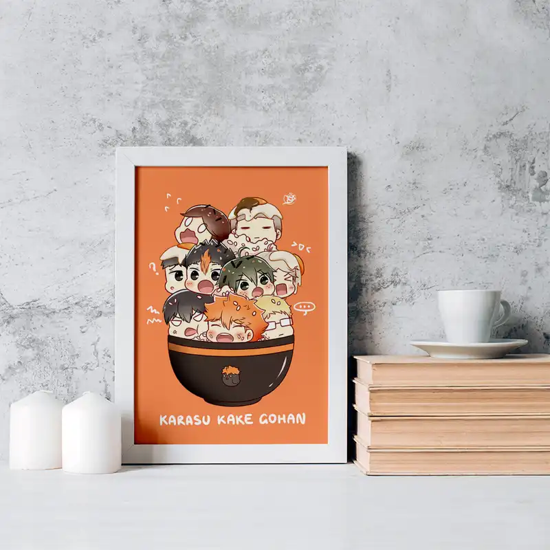 تابلو خندالو مدل تیم کاراسونو انیمه هایکیو Haikyu کد 17783