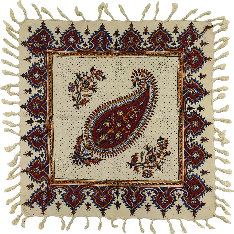 رومیزی قلمکار زابلیان مدل ترنج کد 4040