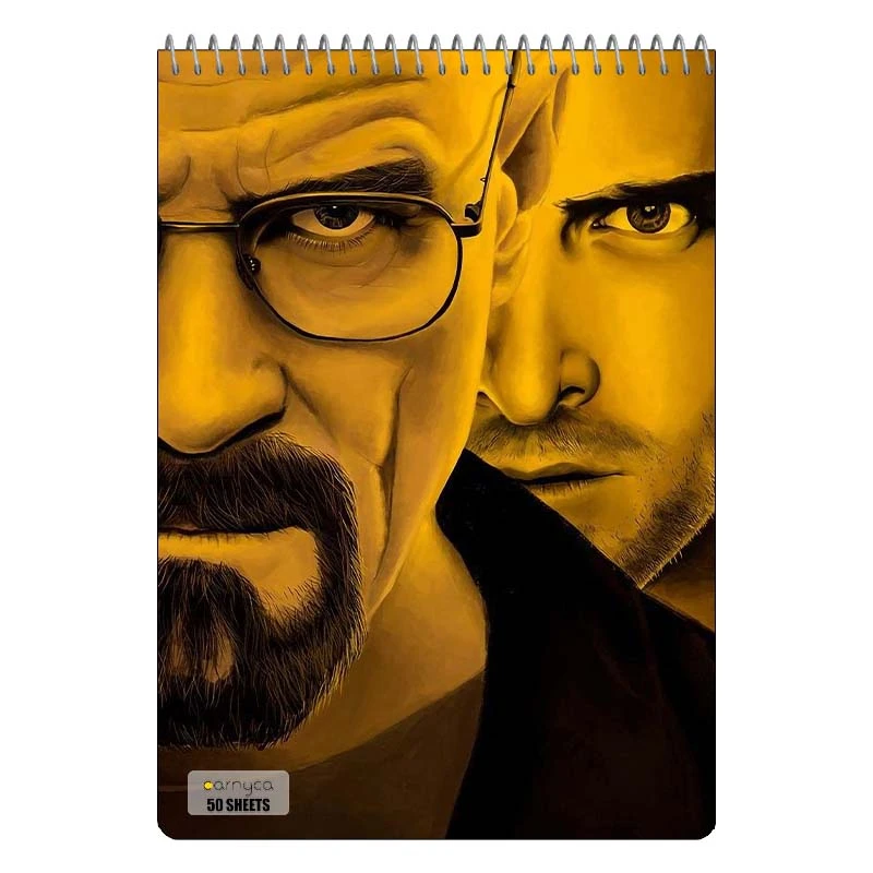 دفتر نقاشی 50 برگ سیمی کارنیکا طرح بریکینگ بد Breaking Bad کد 40780