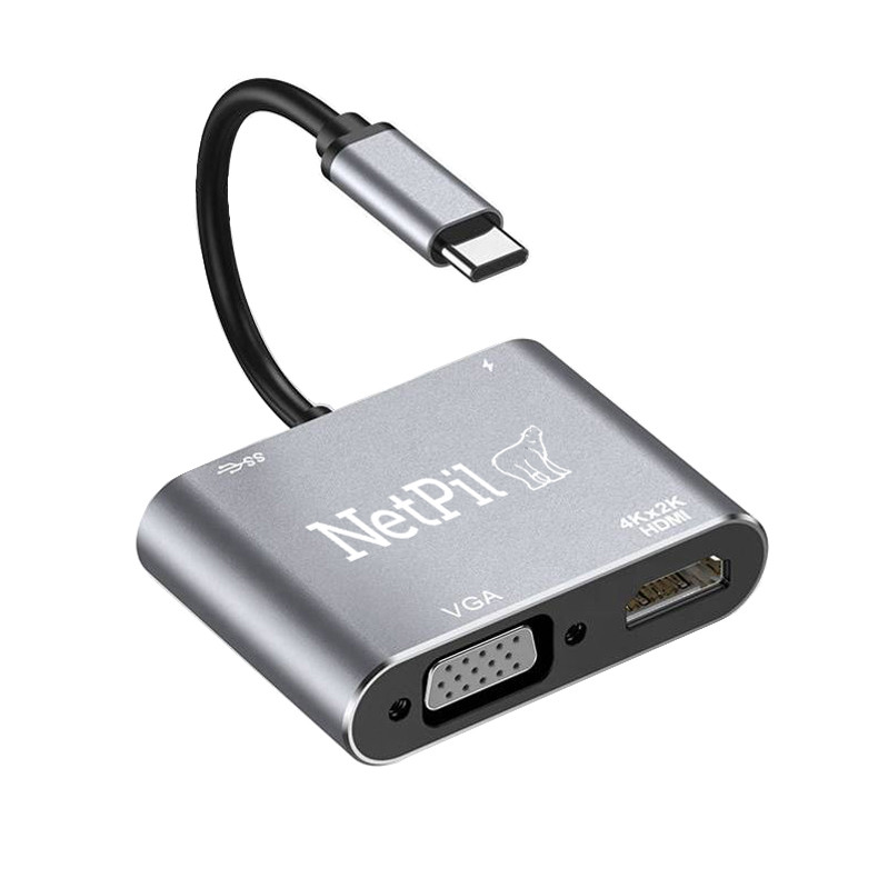 هاب 4 پورت USB-C نت پیل مدل 8021