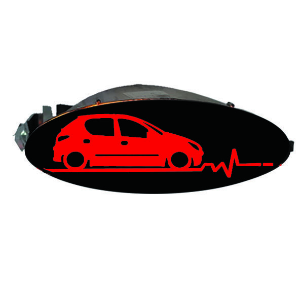 چراغ مه شکن عقب کد hv-ca1 مناسب برای پژو 206 