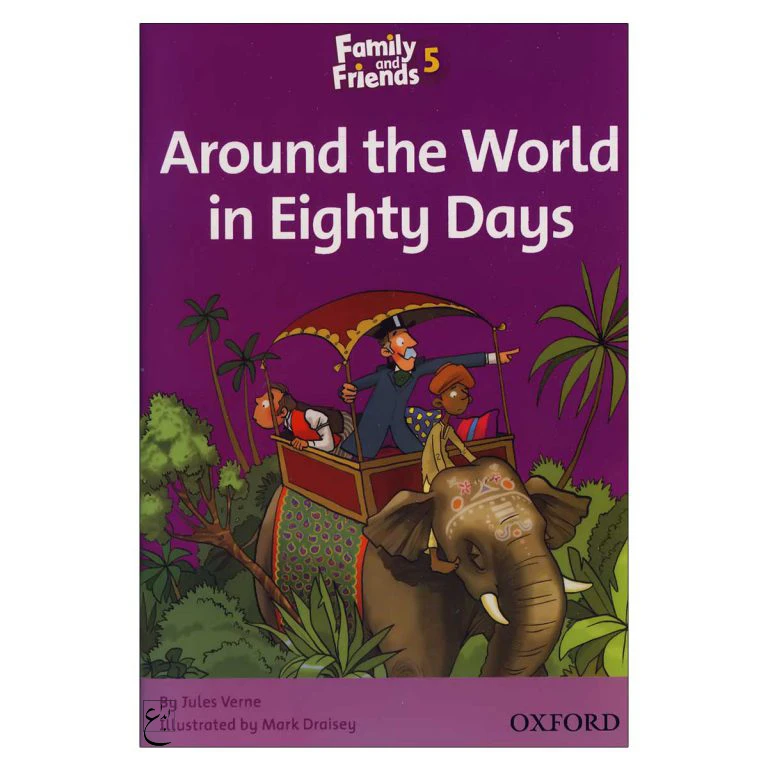کتاب Around the World in Eighty Days Family 5 Readers Book اثر جمعی از نویسندگان انتشارات ابداع