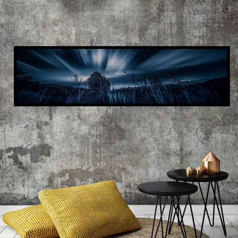 تابلو بکلیت طرح منظره گندم زار مدل کشیده کد B-7741