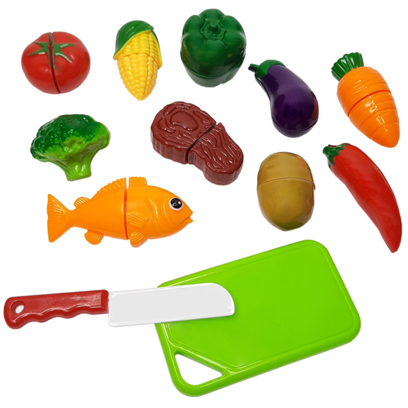 ست اسباب بازی آشپزخانه مدل برش میوه و سبزیجات کد 666