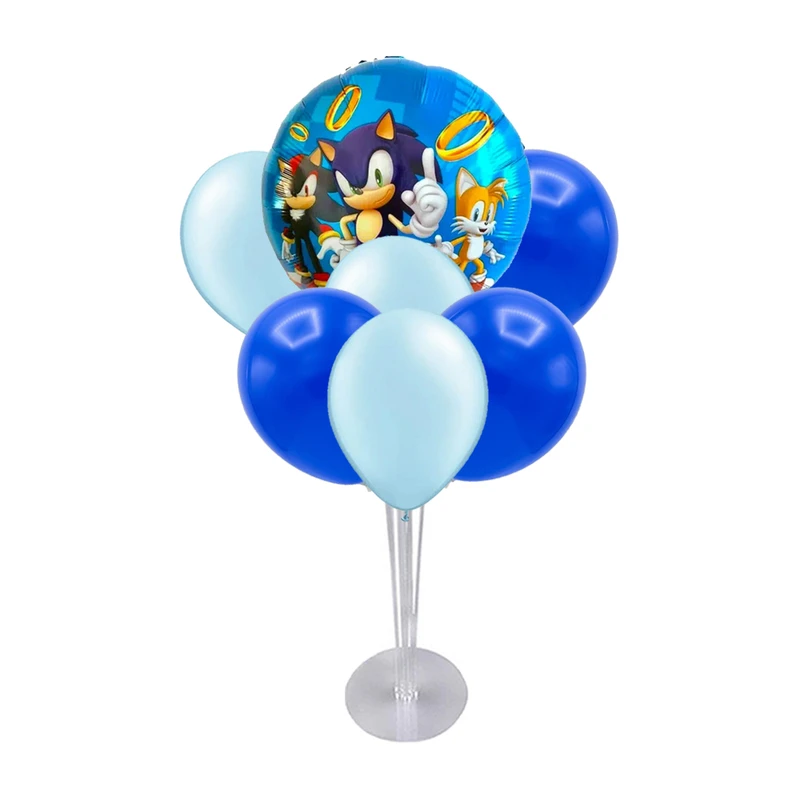 استند بادکنک سورتک طرح تم سونیک کد ST0832 بسته 8 عددی