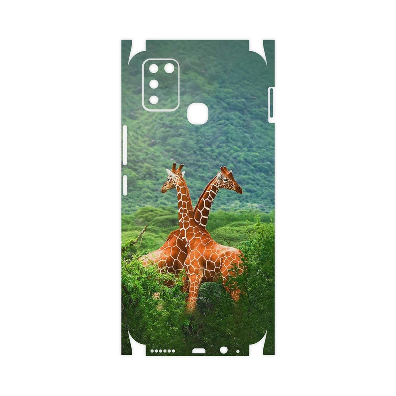 برچسب پوششی ماهوت مدل Giraffe-FullSkin مناسب برای گوشی موبایل اینفینیکس Smart 6 X657B