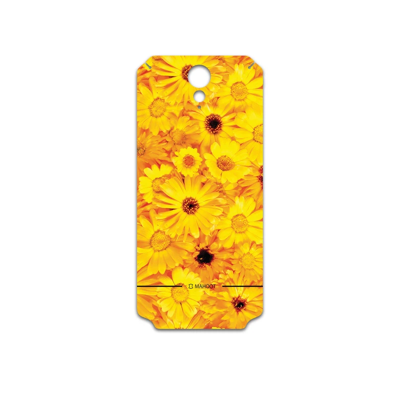 برچسب پوششی ماهوت مدل Yellow-Flower مناسب برای گوشی موبایل اچ تی سی Desire 620
