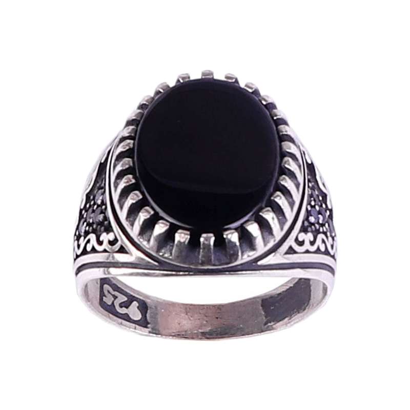 انگشتر نقره مردانه مدل عقیق اسپرت انگشتر نقره مردانه مدل عقیق اسپرت