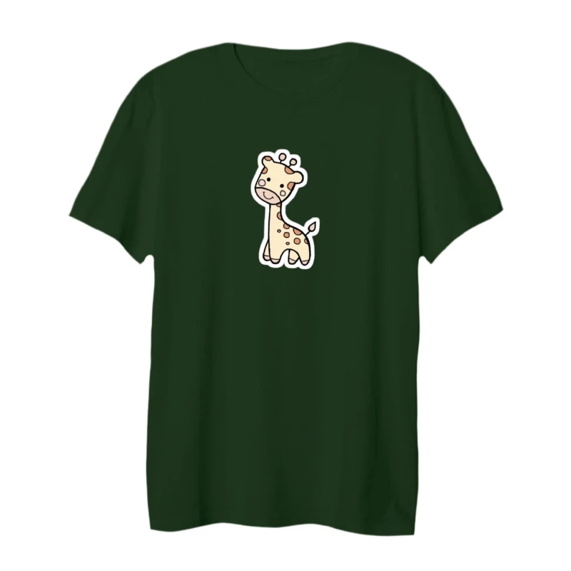 تی شرت لانگ آستین کوتاه زنانه مدل زرافه کد 1