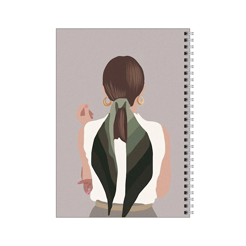 دفتر مشق 80 برگ بامبیلیپ طرح استایل دخترونه مینیمال کد 4289400