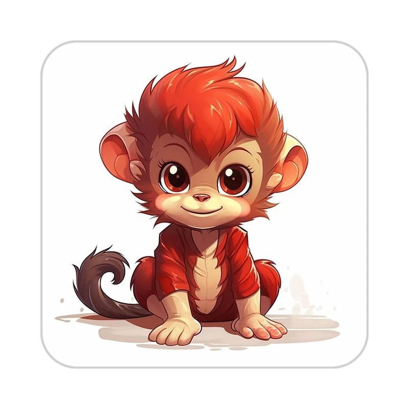 زیر لیوانی کاکتی طرح حیوانات کارتونی مدل mp28181