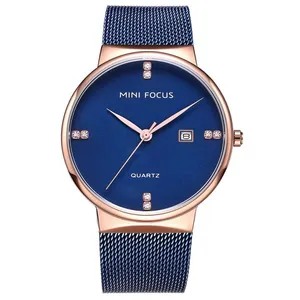 ساعت مچی عقربه‌ای مردانه مینی فوکوس مدل 0181blue