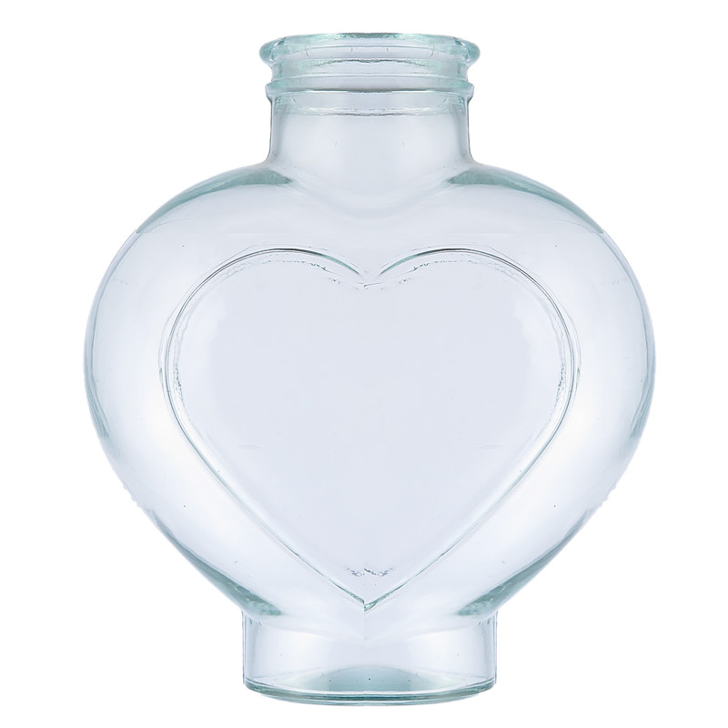 گلدان شیشه ای مدل قلبی
