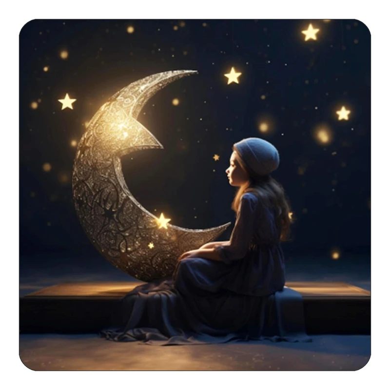 مگنت کاکتی طرح ماه و ستاره مدل mp52323