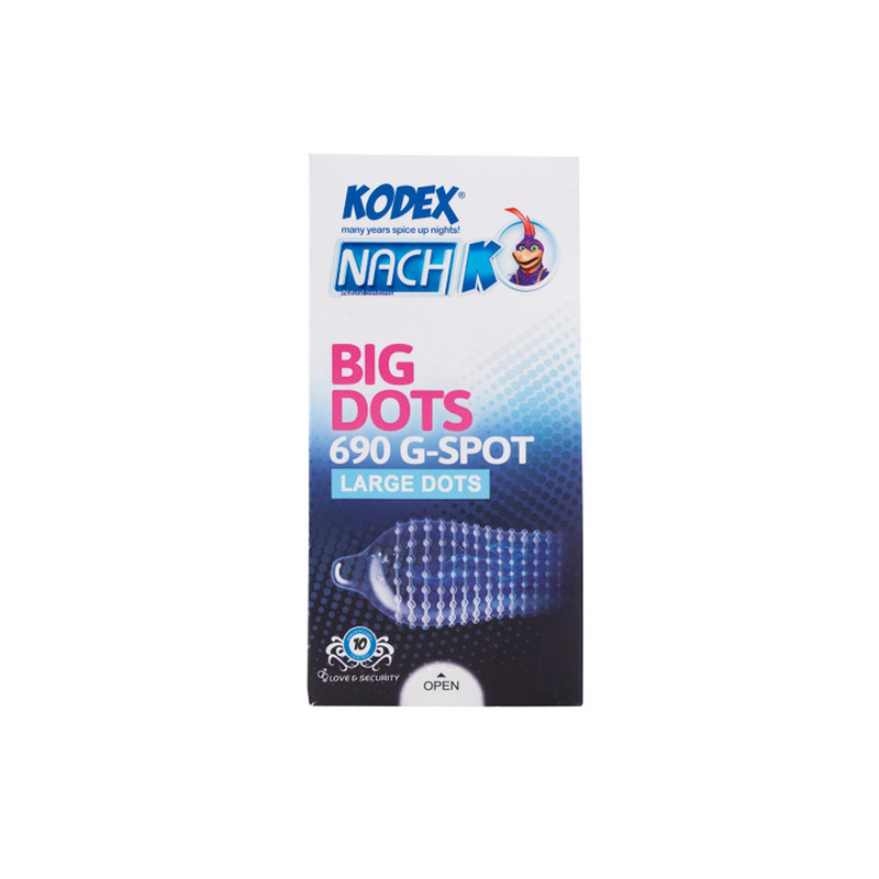 کاندوم ناچ کدکس مدل BIG DOTS مجموعه 2 عددی کاندوم ناچ کدکس مدل BIG DOTS مجموعه 2 عددی