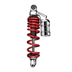 برچسب بدنه موتور سیکلت طرح کمک فنر کد 02