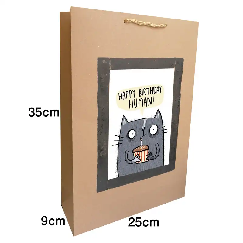 ساک هدیه مدل تولدت مبارک HUMAN