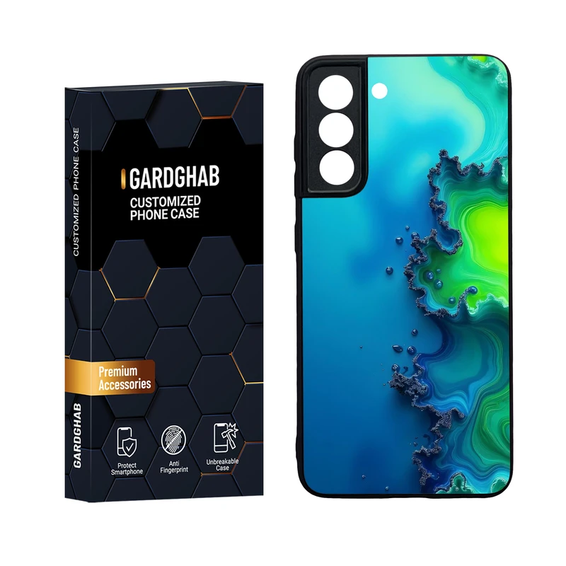   کاور گارد قاب مدل دور ژله ای پشت گلس ساده مناسب برای گوشی موبایل سامسونگ Galaxy S21 FE