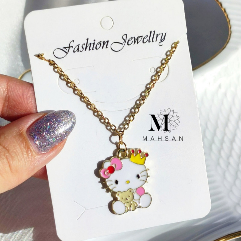 گردنبند دخترانه مدل کیتی چشم نظر گردنبند دخترانه مدل کیتی چشم نظر