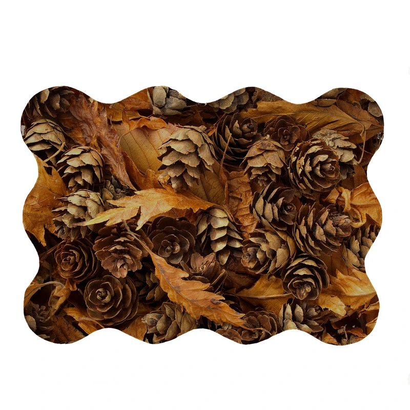 پادری مدل دالبر طرح پاییز کد 5519 سایز 80x110 سانتی متر 