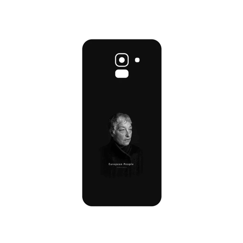 برچسب پوششی ماهوت مدل Portrait of a European Woman مناسب برای گوشی موبایل سامسونگ Galaxy J6