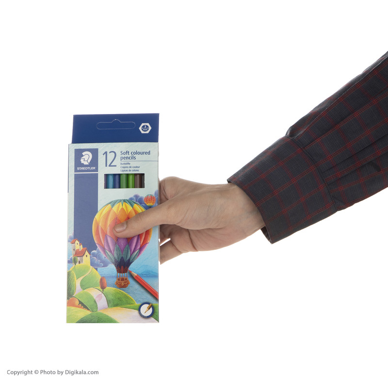 مداد رنگی 12 رنگ استدلر مدل c12 li