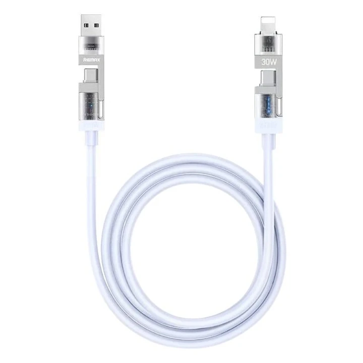 کابل تبدیل USB / USB-C به لایتنینگ / USB-C ریمکس مدل CB18 طول 1.2 متر