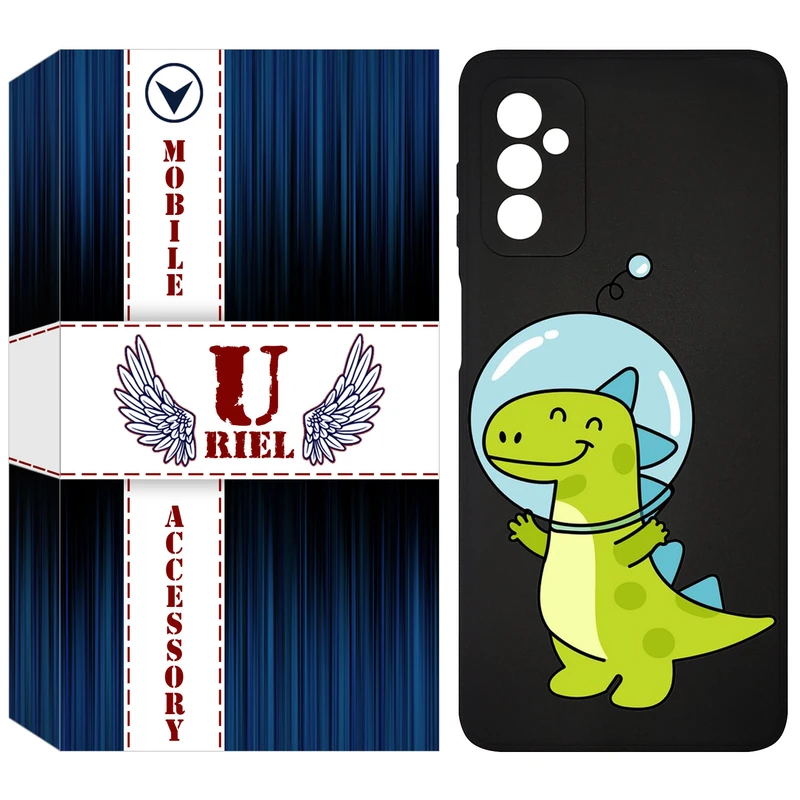 کاور یوریل قاب مدل KSH کد 62 طرح دایناسور فضانورد مناسب برای گوشی موبایل سامسونگ Galaxy M52 5G
