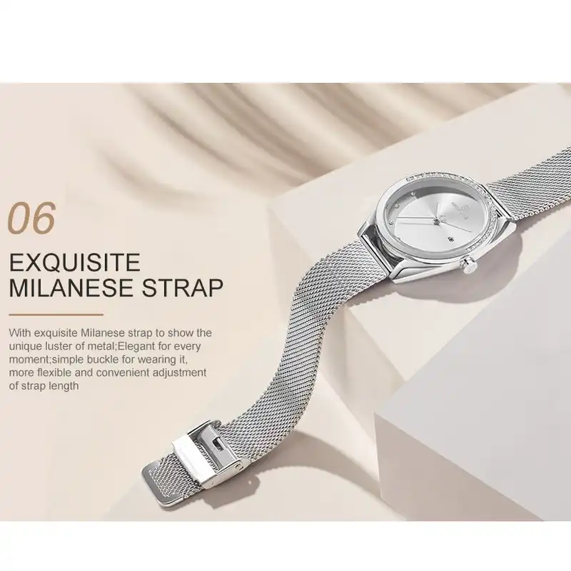 ساعت مچی عقربه ای زنانه نیوی فورس مدل NF5015L - NO