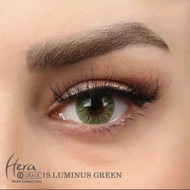 لنز چشم هرا گریس شماره 19 کد HJ230 مدل Luminus رنگ سبز زمردی