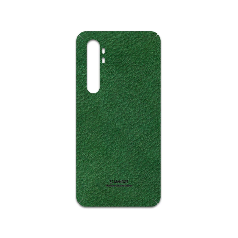 برچسب پوششی ماهوت مدل Green-Leather مناسب برای گوشی موبایل شیائومی Mi Note 10 Lite