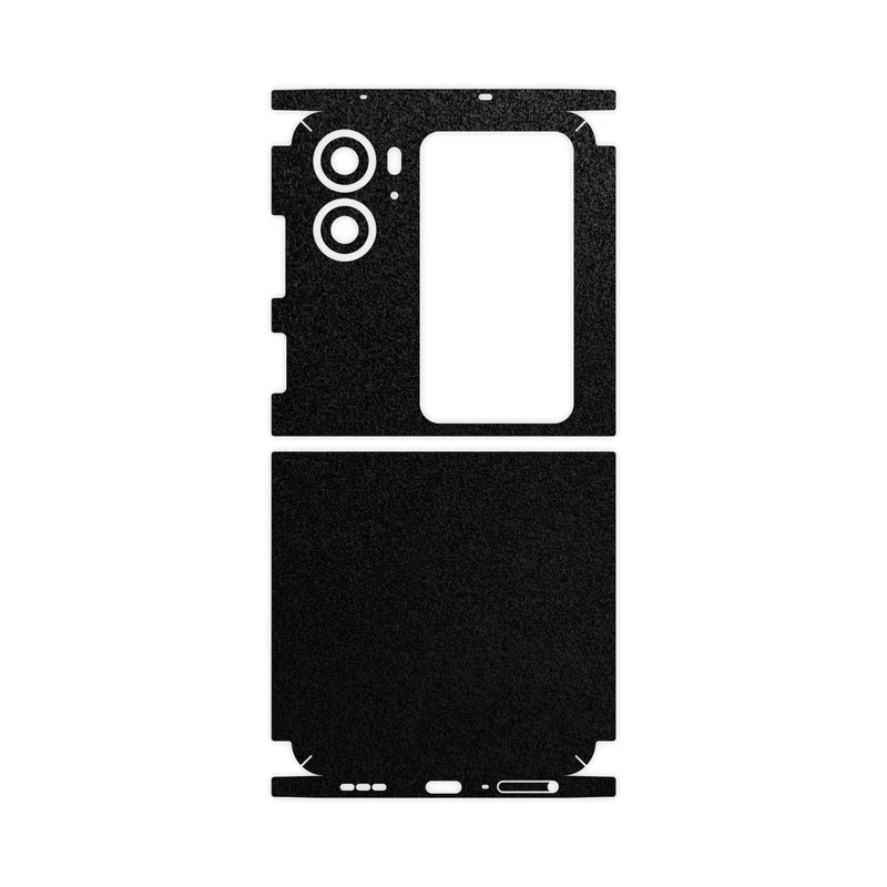 برچسب پوششی ماهوت مدل Black-Suede-FullSkin مناسب برای گوشی موبایل اپو Find N2 Flip