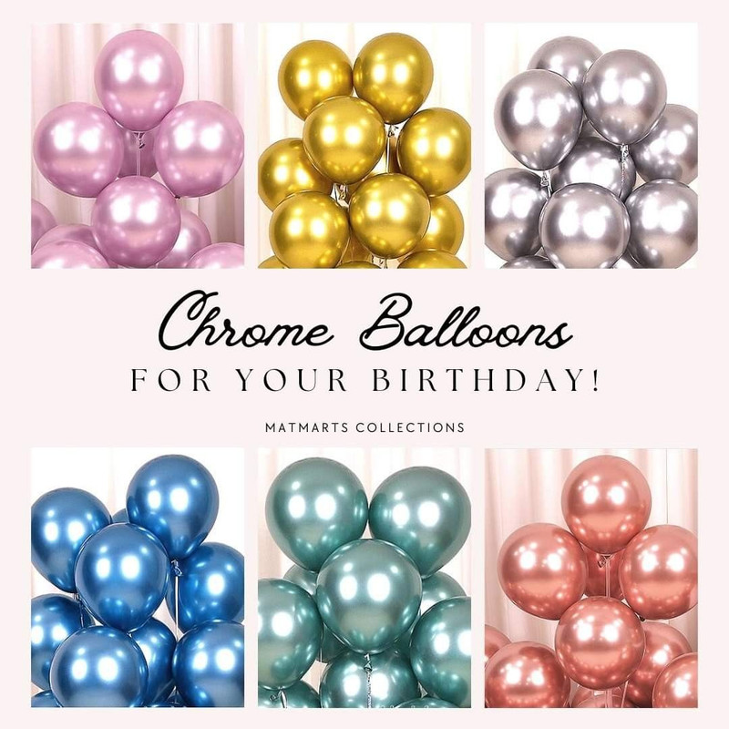 بادکنک مدل کروم 6 کد DB20 بسته 40 عددی