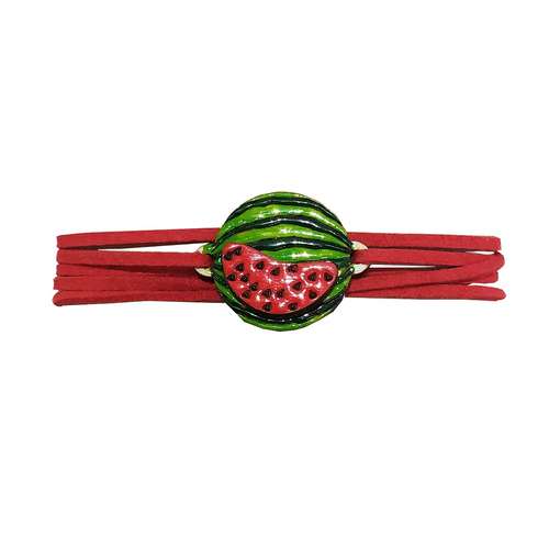 دستبند زنانه مدل  یلدایی طرح هندوانه