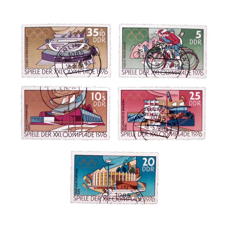 تمبر یادگاری مدل المپیک کد DS1861 مجموعه 5 عددی