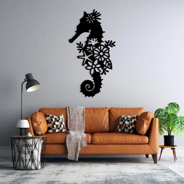 استیکر دیواری طرح اسب آبی