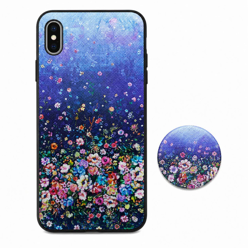 کاور مدل فانتزی طرح گلباران مناسب برای گوشی موبایل اپل iPhone 11 Pro Max به همراه پاپ سوکت