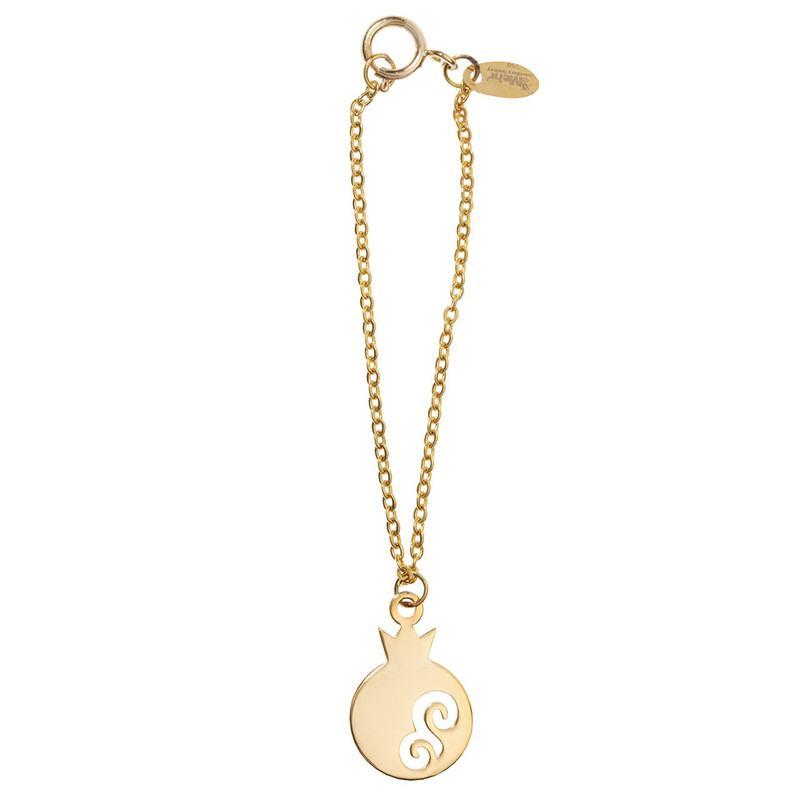 آویز ساعت طلا 18 عیار زنانه نیکان گلد مدل انار