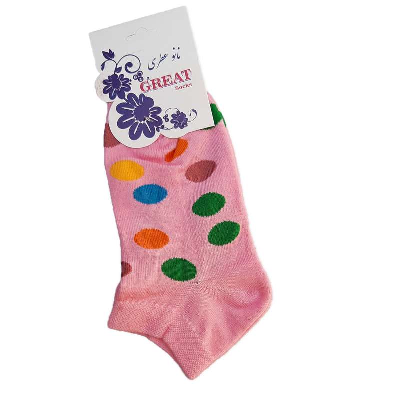 جوراب دخترانه مدل توپ توپی