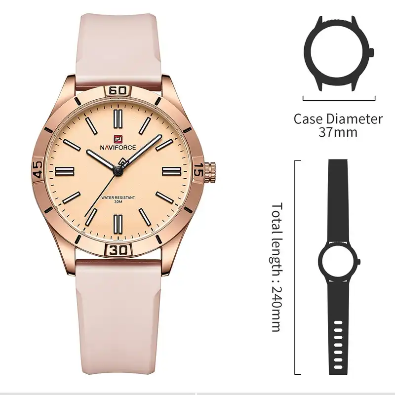 ساعت مچی عقربه ای زنانه نیوی فورس مدل NF5041 RG/RG/PK