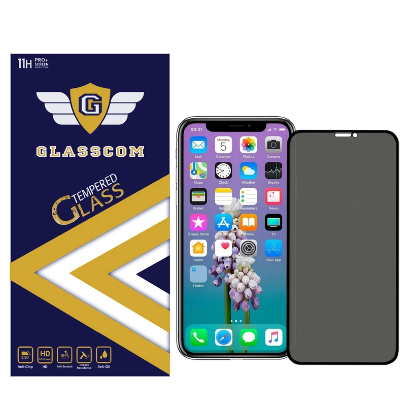 محافظ صفحه نمایش حریم شخصی گلس کام مدل GC-PVX مناسب برای گوشی موبایل اپل iPhone X / XS