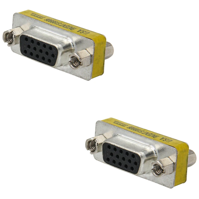 مبدل دو سر مادگی VGA مدل 15Pin بسته 2 عددی