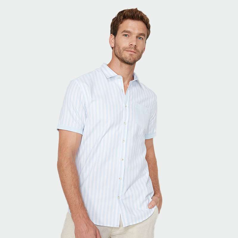 پیراهن آستین کوتاه مردانه کوتون مدل 9YAM61224NW45J