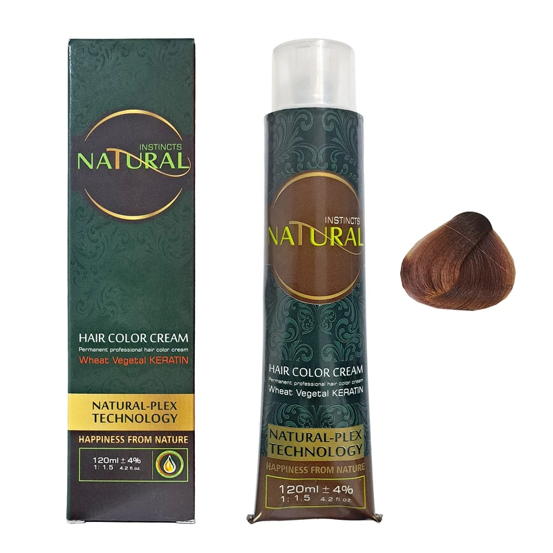 رنگ مو نچرال اینیستینکس شماره 7.76 حجم 120 میلی لیتر رنگ بلوند شکلاتی متوسط