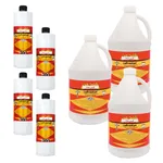 مایع جرمگیر و تمیزکننده من مدل j34 حجم 4 لیتر بسته 2 عددی به همراه مایع جرمگیر و تمیزکننده من حجم 1 لیتر بسته 8 عددی