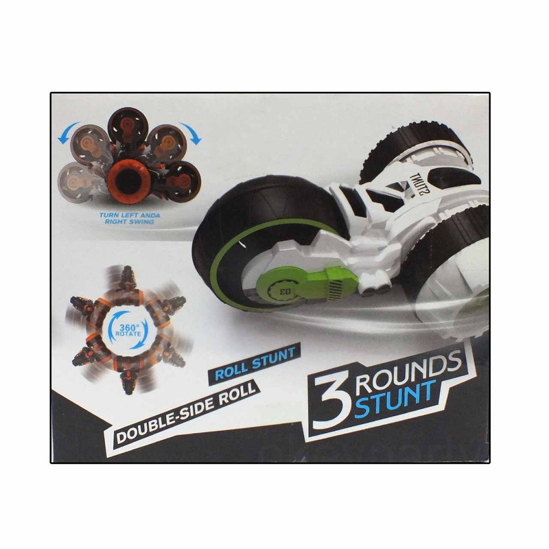 ماشین بازی کنترلی مدل سه چرخ کد 3ROUNDS STUNT MKB 5588-605