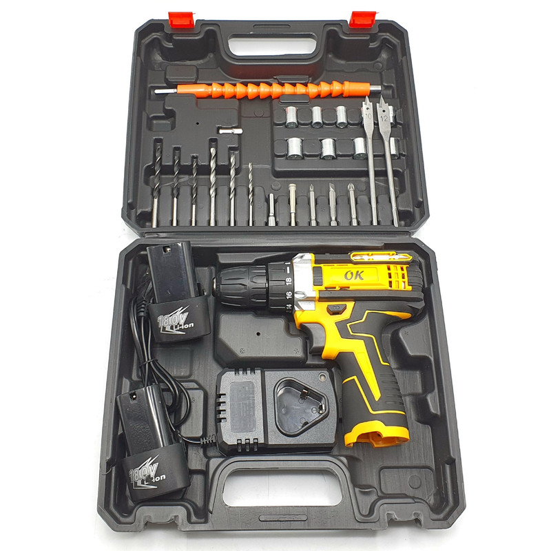 مجموعه 25 عددی پیچ گوشتی شارژی اوکی مدل 001