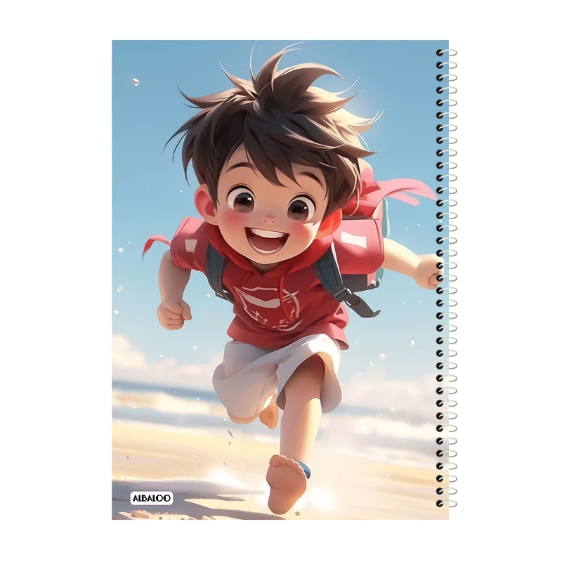 دفتر مشق 50 برگ آلبالو مدل فانتزی پسرانه کد 2310